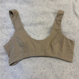 Tan Cropped Tank Top